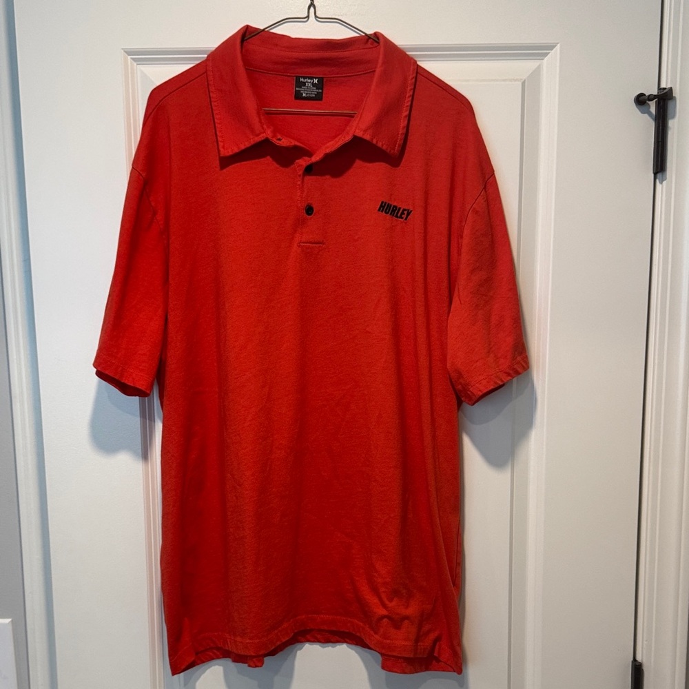 Hurley Classic Red Polo Shirt for Men